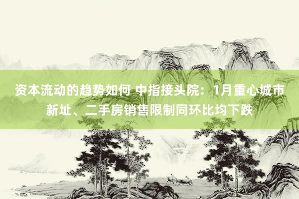 资本流动的趋势如何 中指接头院：1月重心城市新址、二手房销售限制同环比均下跌