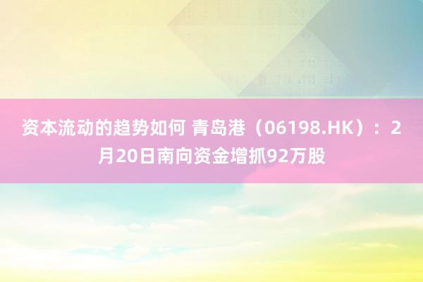 资本流动的趋势如何 青岛港（06198.HK）：2月20日南向资金增抓92万股