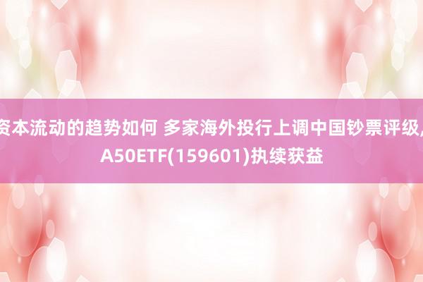 资本流动的趋势如何 多家海外投行上调中国钞票评级, A50ETF(159601)执续获益