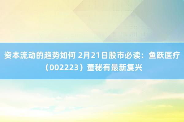 资本流动的趋势如何 2月21日股市必读：鱼跃医疗（002223）董秘有最新复兴